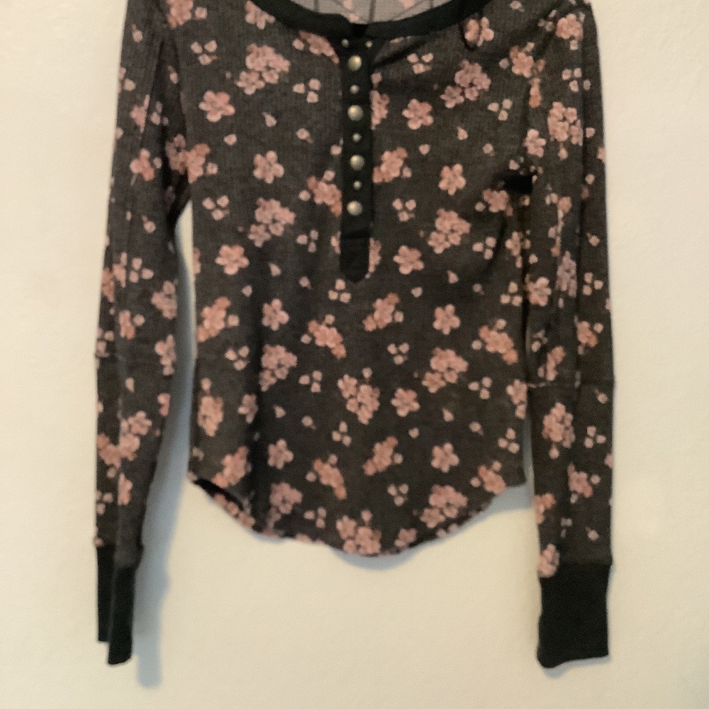 Free people scoop neck henley